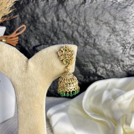 VERDANT BLOOM RAJWARI EARRINGS