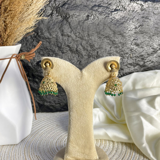 EMERALD DOME RAJWARI EARRINGS