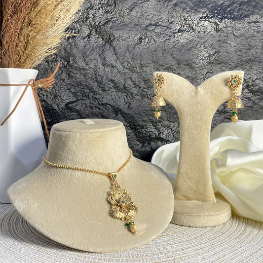 MIDNIGHT GARDEN RAJWARI LOCKET SET