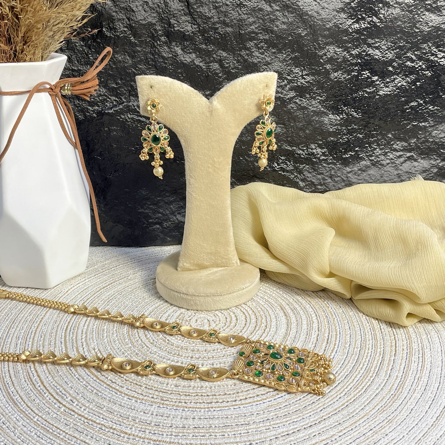 ELITE RAJWARI GEOMETRIC PANEL MALA