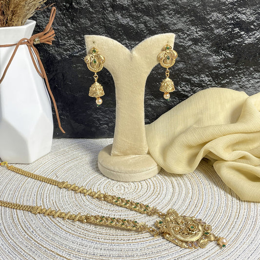 MAJESTIC RAJWARI OVAL MEDALLION MALA