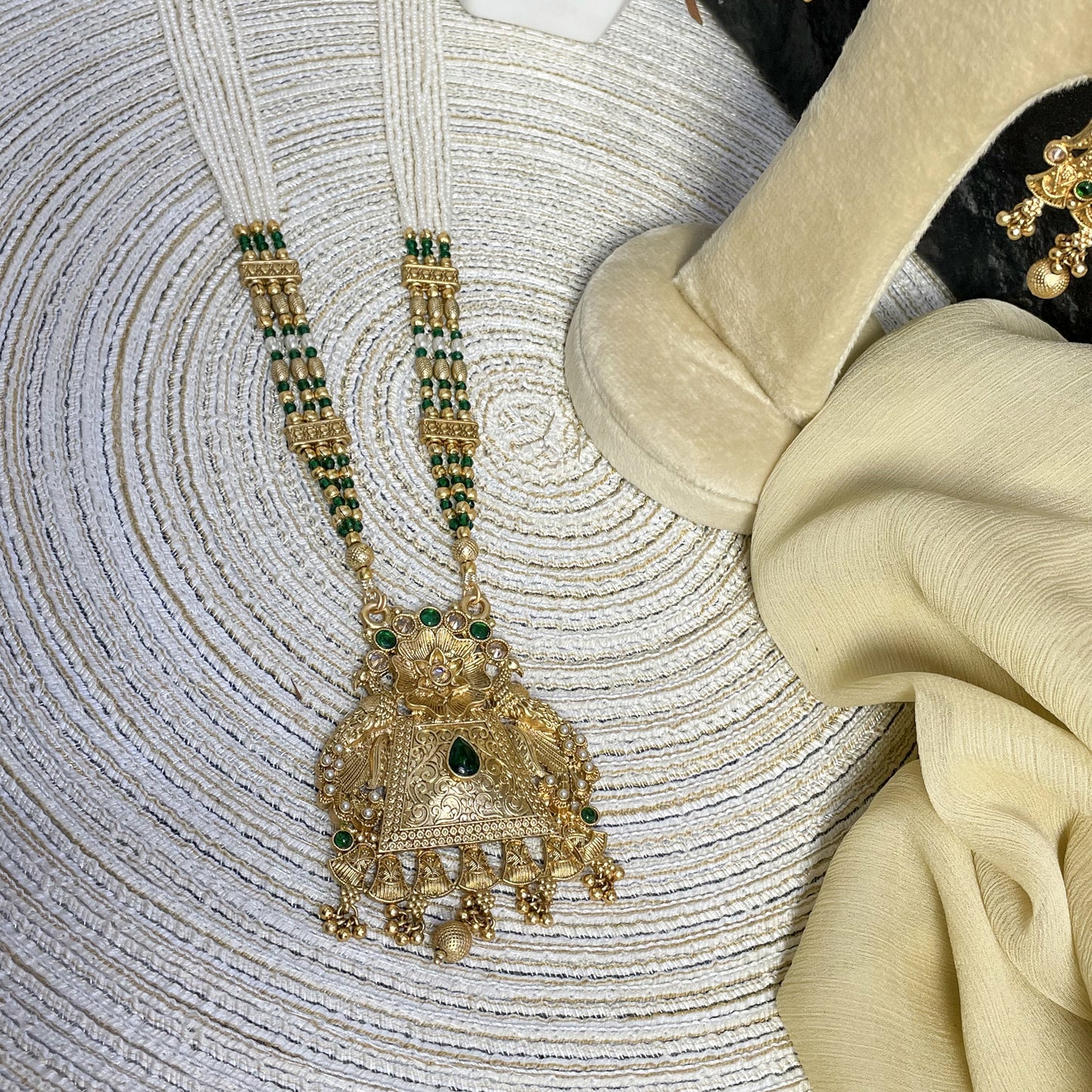 MAJESTIC RAJWARI PYRAMID PEARL MALA