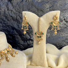 RAJWARI CRESCENT BLOOM KUNDAN NECKLACE SET