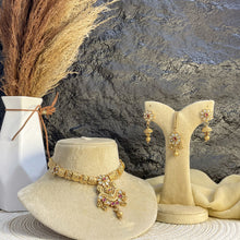 RAJWARI PETAL FILIGREE KUNDAN NECKLACE SET