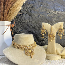 PREMIUM RAJWARI FLORAL MEHRAAB NECKLACE SET