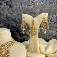 PREMIUM RAJWARI FLORAL MEHRAAB NECKLACE SET