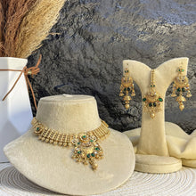 PREMIUM RAJWARI FLORAL MEHRAAB NECKLACE SET