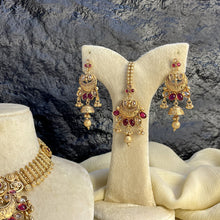 PREMIUM RAJWARI FLORAL MEHRAAB NECKLACE SET