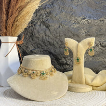 REGAL RAJWARI FLORAL MEHRAAB NECKLACE SET