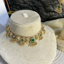 REGAL RAJWARI FLORAL MEHRAAB NECKLACE SET