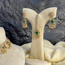 REGAL RAJWARI FLORAL MEHRAAB NECKLACE SET
