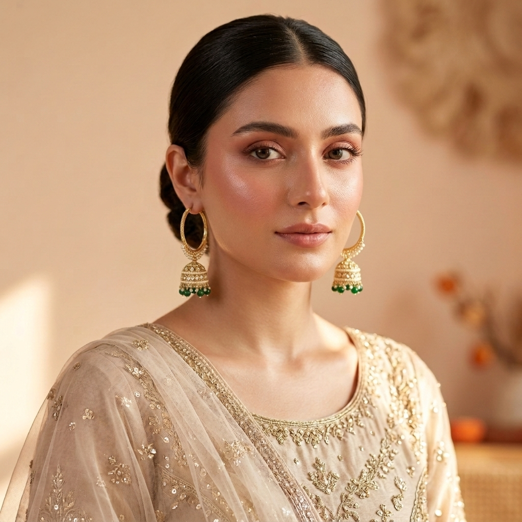 Rani Kundan Jhumkis