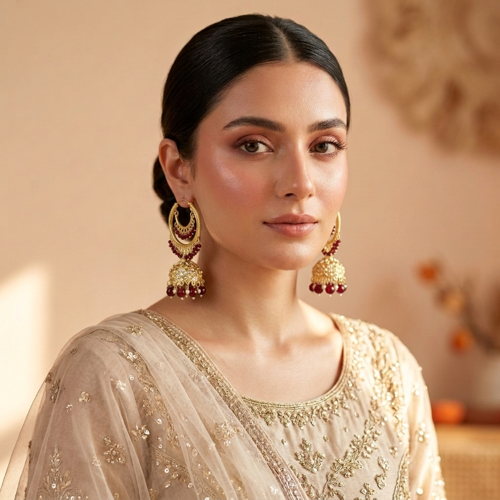 Royal Kundan Jhumkis