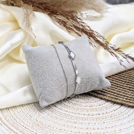 Silver Kite Stack Bracelet