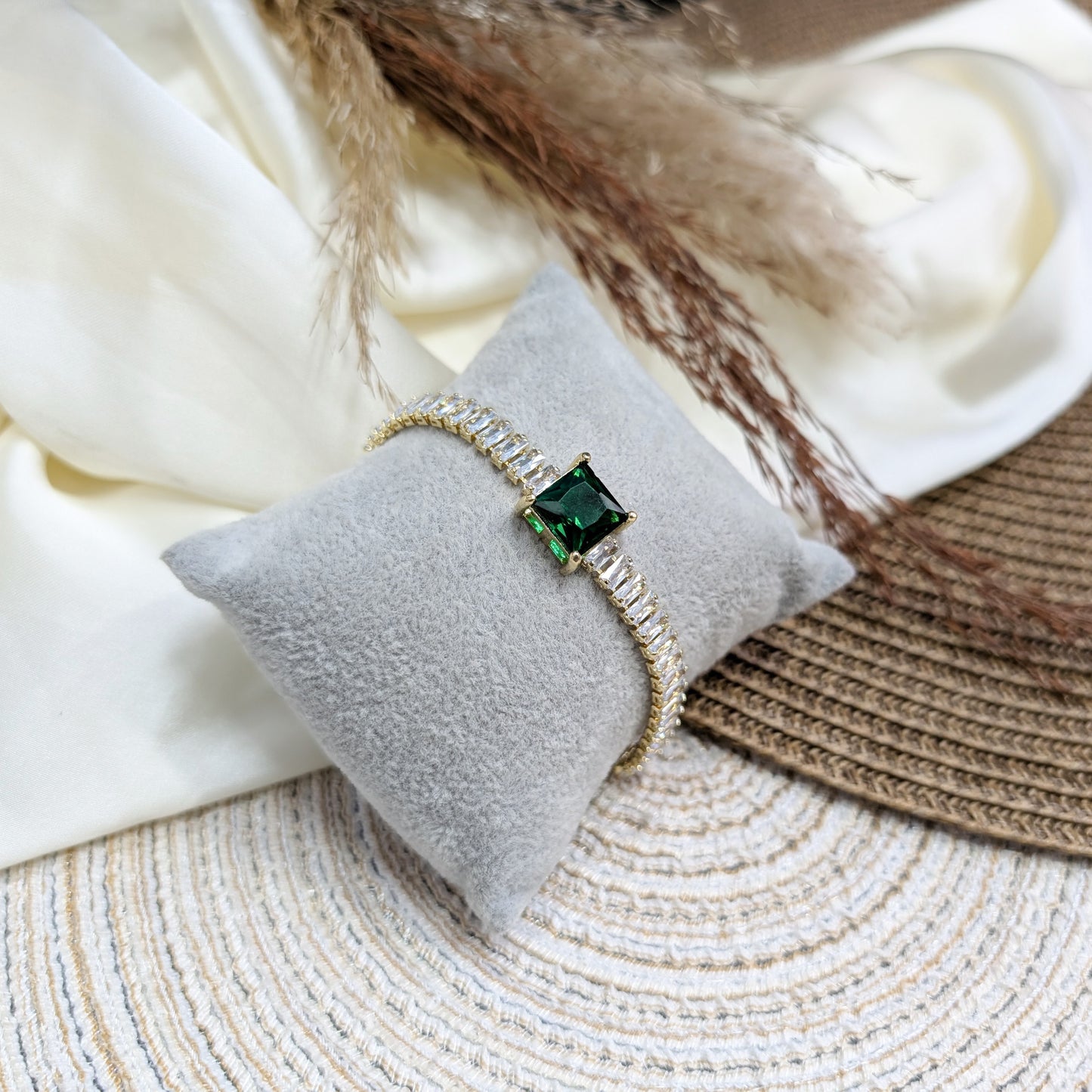 Emerald Line Bracelet