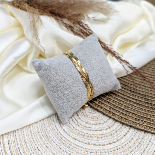 Golden Braided Bracelet