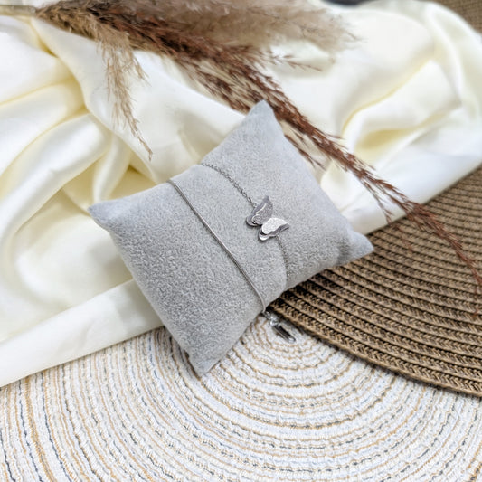 Butterfly Double Chain Bracelet