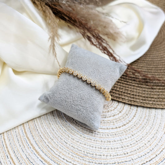 GOLDEN-DEW-CLUSTER-ZIRCON-BRACELET