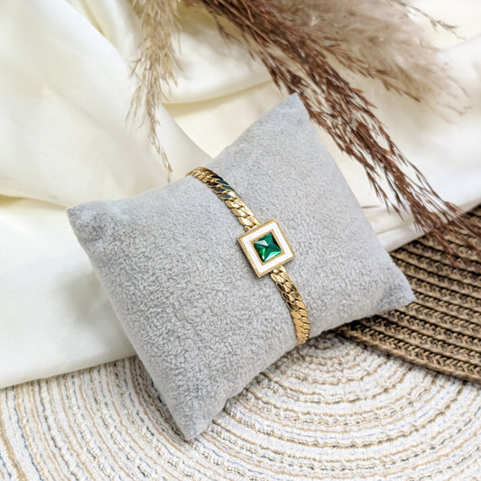 Emerald Stone Bracelet
