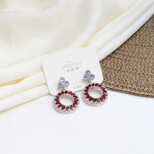 RUBY WREATH EARRINGS