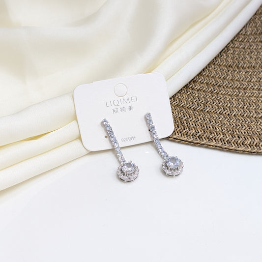 HALO SOLITAIRE EARRINGS