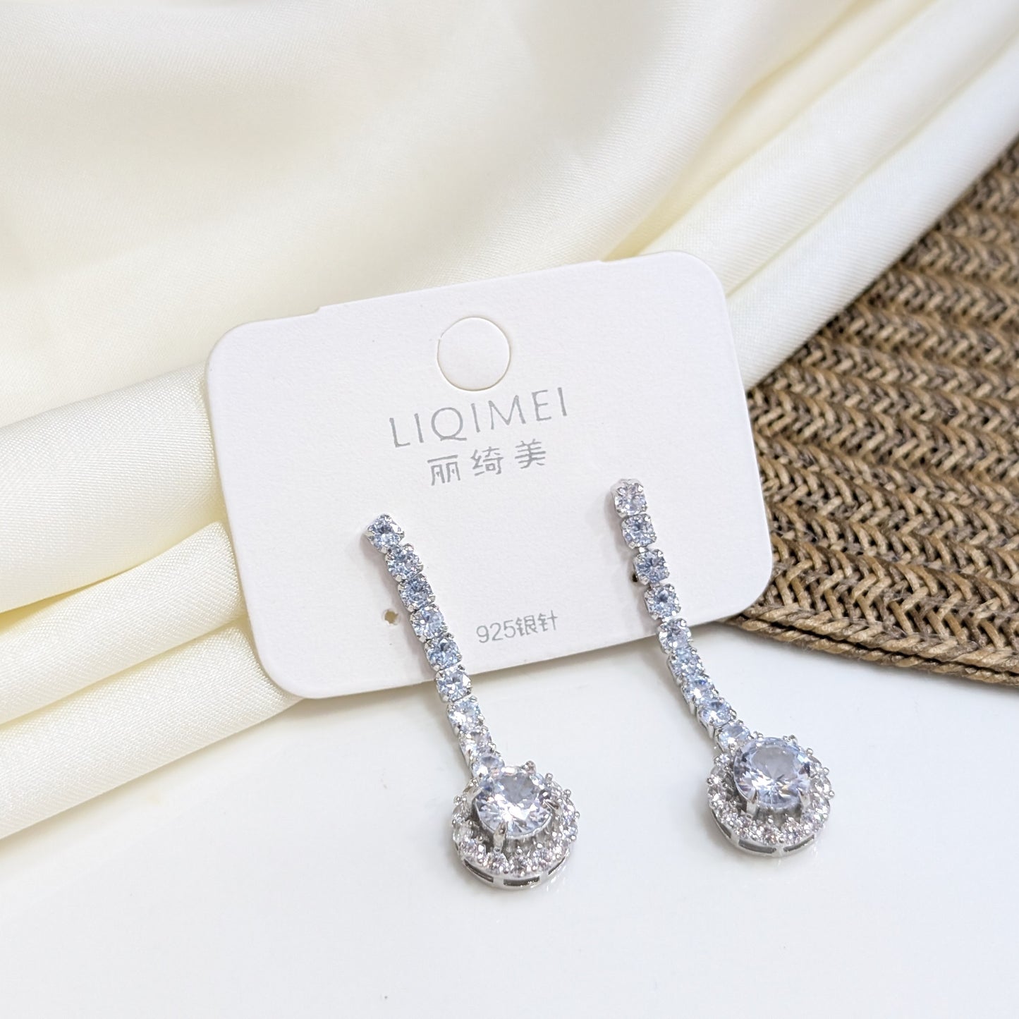 HALO SOLITAIRE EARRINGS