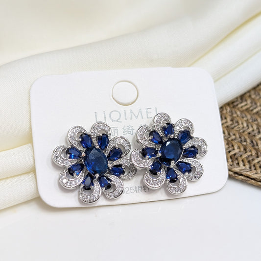 SAPPHIRE BLOOM EARRINGS