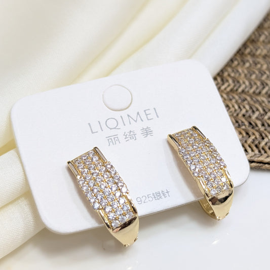 STAIRCASE PAVÉ EARRINGS