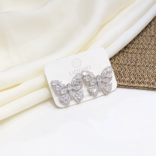 ICED BUTTERFLY EARRINGS