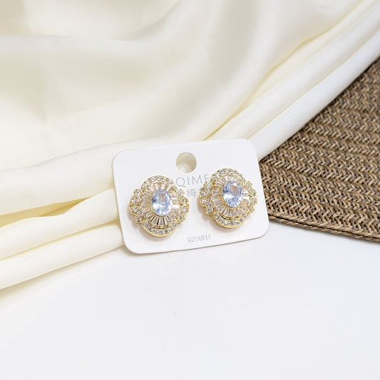 RADIANT OVAL HALO EARRINGS