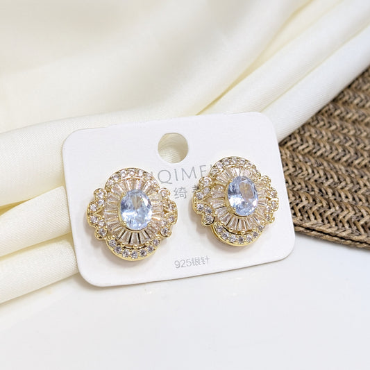 RADIANT OVAL HALO EARRINGS