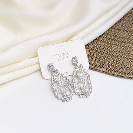 ART DECO LATTICE EARRINGS