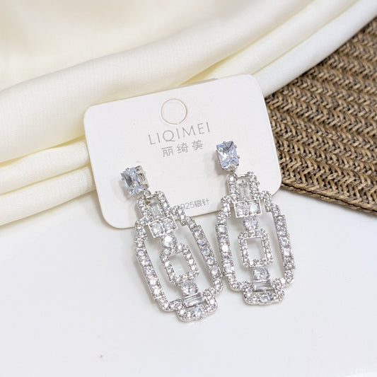 ART DECO LATTICE EARRINGS