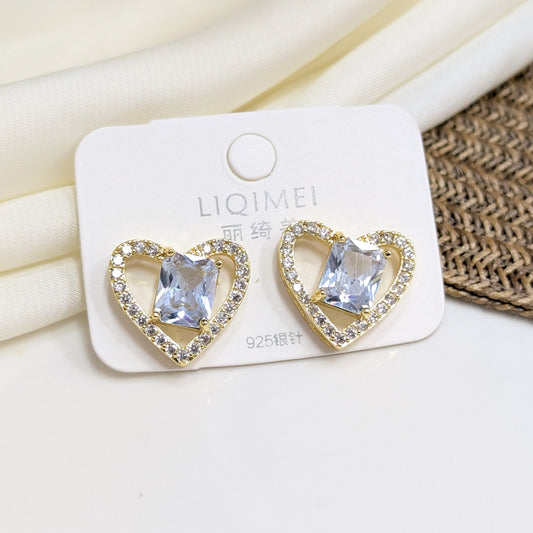 RADIANT HEART HALO EARRINGS