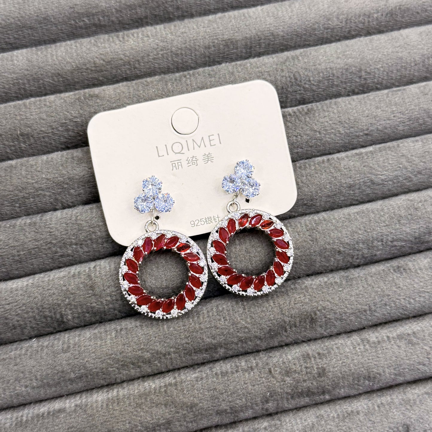 RUBY WREATH EARRINGS