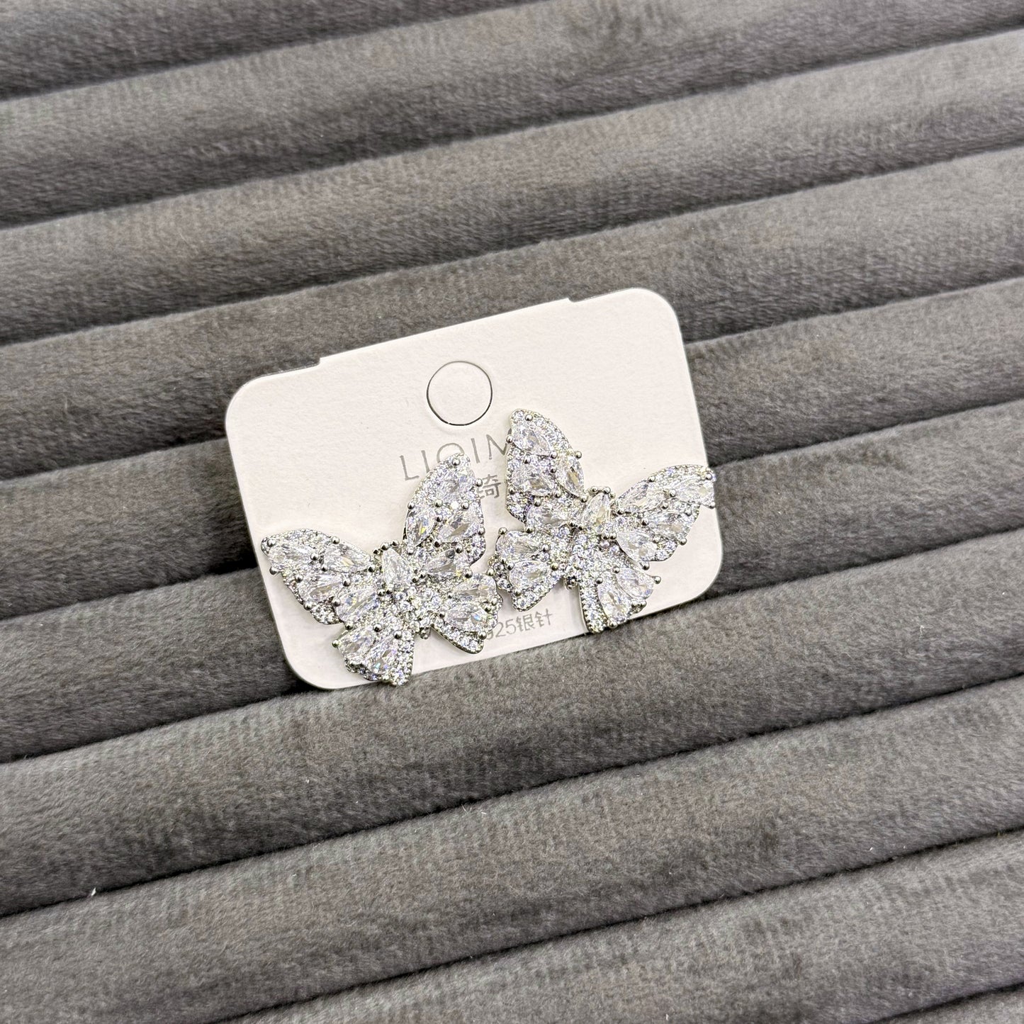 ICED BUTTERFLY EARRINGS