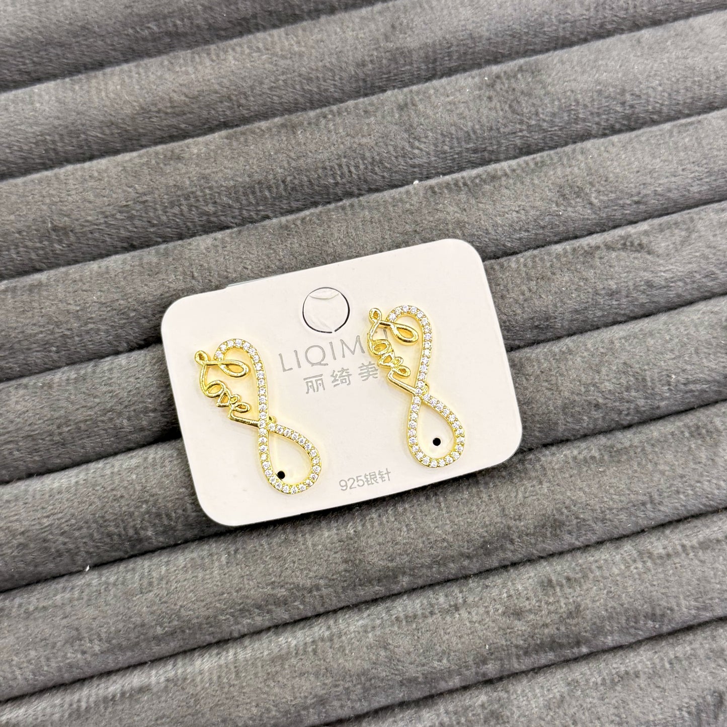 GOLDEN LOVE INFINITY EARRINGS