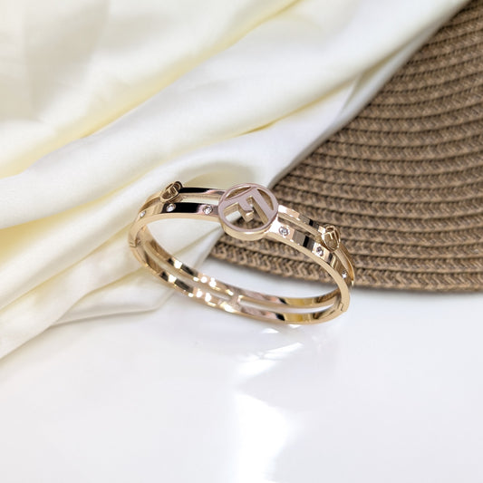 Golden Initial Handcuff