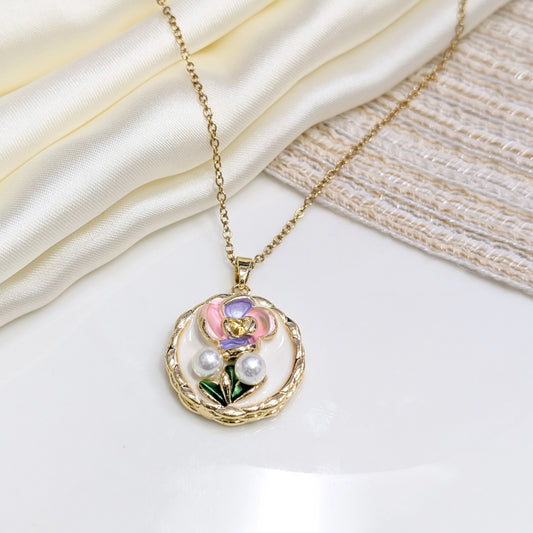 PEONY GARDEN ORB LOCKETS
