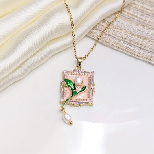 TULIP FILIGREE FRAME LOCKETS