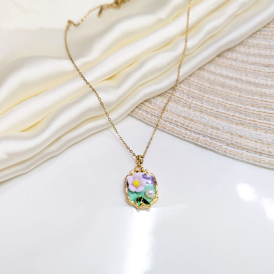 PASTEL BLOOM ENAMEL LOCKETS