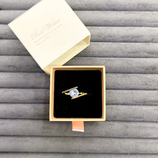 FLOATING ZIRCON PARALLEL RINGS