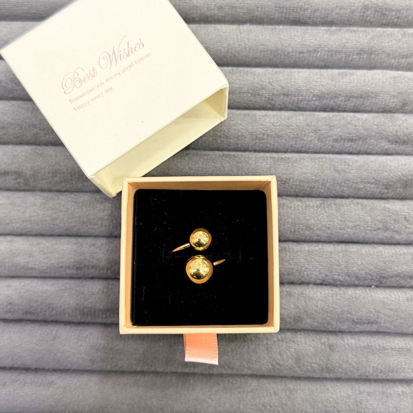 DUAL SPHERE WRAP RINGS