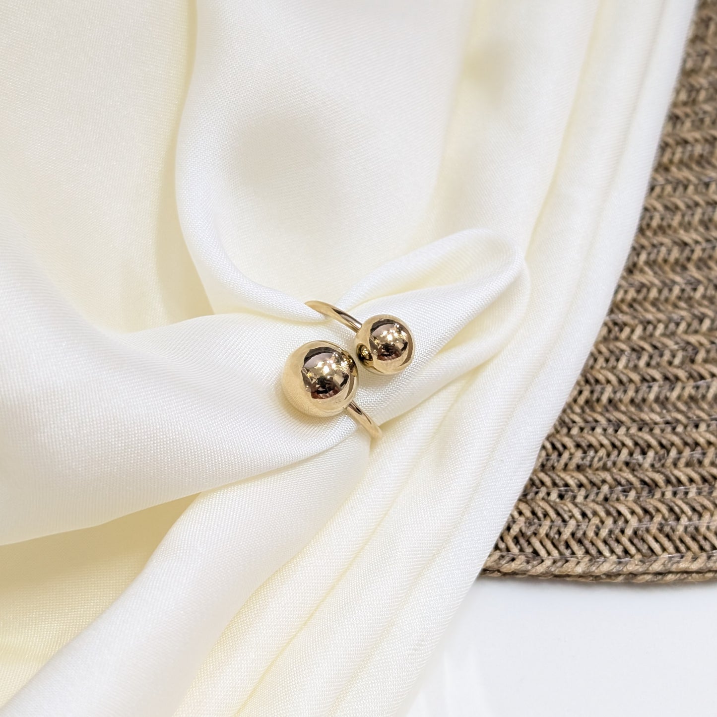 DUAL SPHERE WRAP RINGS