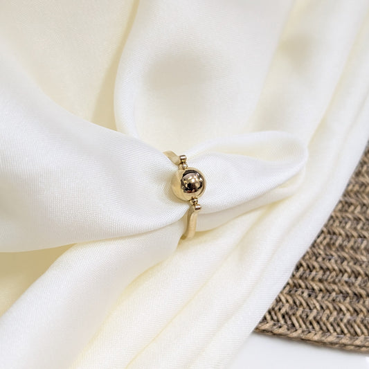 GOLDEN ORB BEAD RINGS
