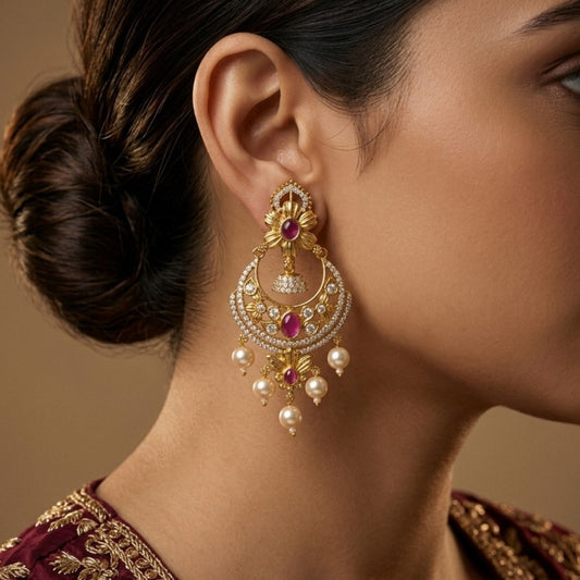 RANGOLI MULTI STONE EARRINGS