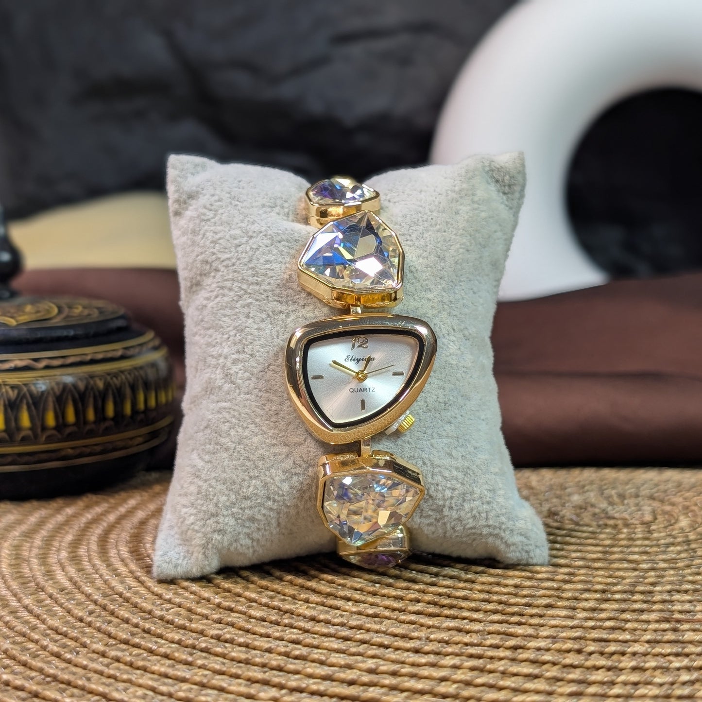 Geometric prism watch