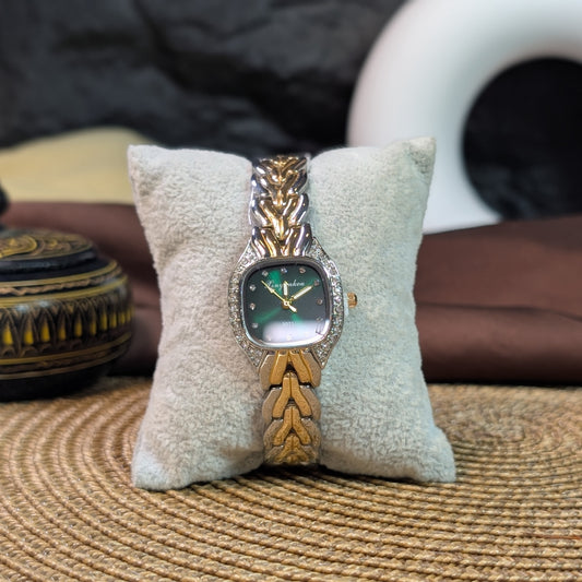 Emerald braid watch