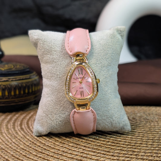 Blush serpentine watch