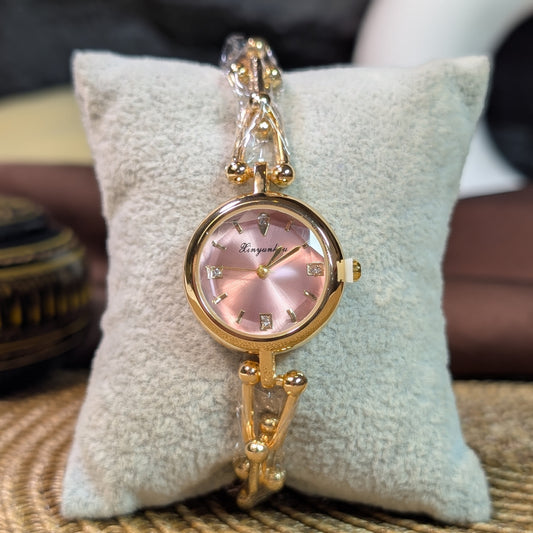 Rose quartz glow watch